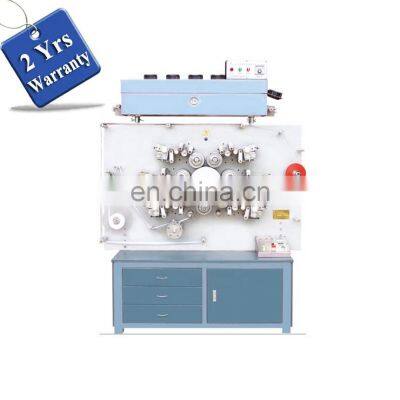 UGS1004 multiple 4 color Automatic pp woven ribbon  printer printing machine, textile cloth bardcode label letterpress offset