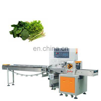 Automatic Plastic Bag Fruit And Asparagus Vegetable Packing Machine Flow Pack Machine