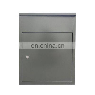 Outdoor Area Design Black Producer waterproof metal steel letter mail mailbox