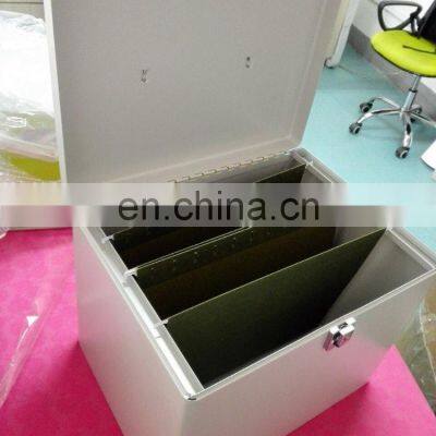 WELDON Portable Locking Steel Security Office File Box photo-3