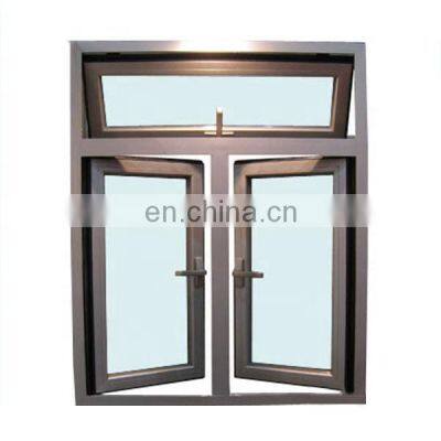 Latest Design Glass Window Custom Aluminum Casement Window Aluminum Alloy Graphic Design Horizontal Swing