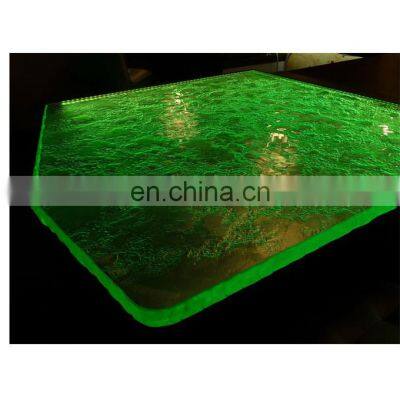 Decorative Wall Paritition Lighting LED Glass Display photo-3