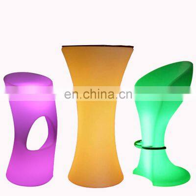 wireless illuminated party bar table modern glowing coffee shop led chair bar tables and chairs for events club waterproof