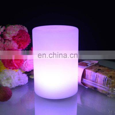 USB Charging Battery Powered Rechargeable Cordless Wireless Decorative Restaurant Hotel PE Plastic Led Table Lamp Light photo-3