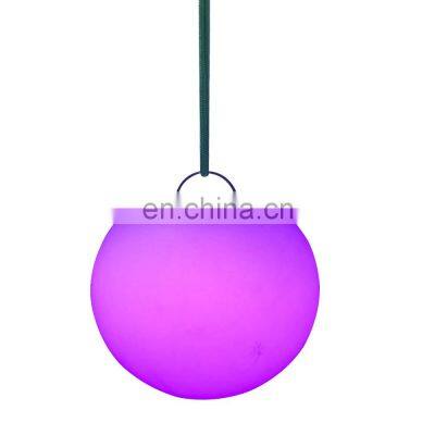 Modern Chandelier event garden lights indoor outdoor restaurant decorative pendant/solar led ball sphere globe lighting lamp