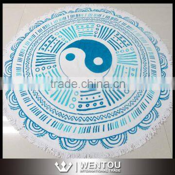 Round Shape Woven Technics Tassel Round Beach Towel Quality Choice photo-5