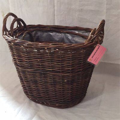 New Design Natural Material Wicker Basket Shopping Fruit Baskets