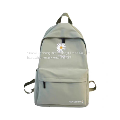 Fashion Flower School Backpack Girls Printing Bookbags College Style School Bag Travel Bag
