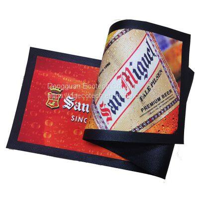 Custom Brand Printing Nitrile Rubber Promotion Gift Bar Runner Bar Mat Beer Bar Counter Mat Beer Drinks Beverage Bar Runner photo-3