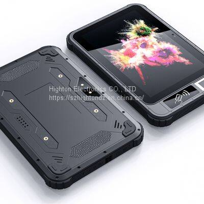 2022 HIDON New Model Front NFC Multi Functions Android Rugged Tablet With 1D 2D Barcode Front Fingerprint UHF RFID photo-5