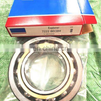 110*200*38mm high precision bearing 7222BECBM angular contact ball bearing 7222BECBM