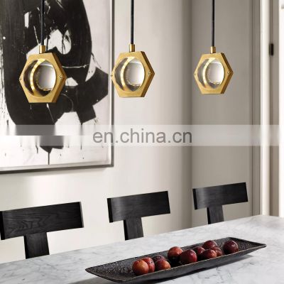 Hengzhi Villa Minimalism Brass Pendant Light Crystal Ball ECLATANT For Indoor Hotel Home