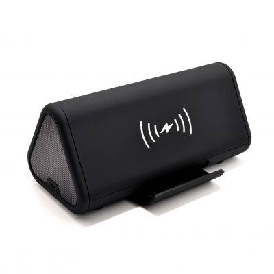 Casun 3 in one phone holder mobile phone charger wireless bluetooth speaker portable wireless charging speaker