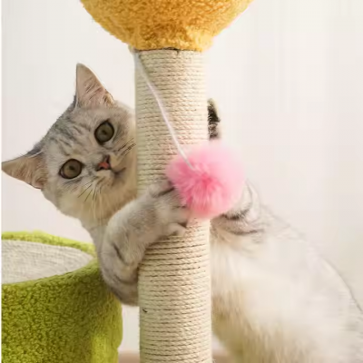 Bucket One Can Not Catch The Crumbs Villa House Sisal Cat Claw Board Large Climbing Frame Nest Tree