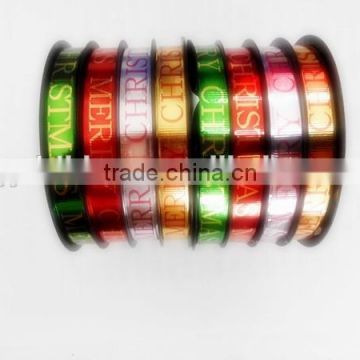 Various Pattern Holographic Plastic Laminated Ribbon/LOgo Printed Curly pp ribbon