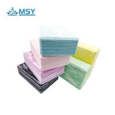 Customized Logo Available High Density Performance Foam Marble Camouflage Yoga Block