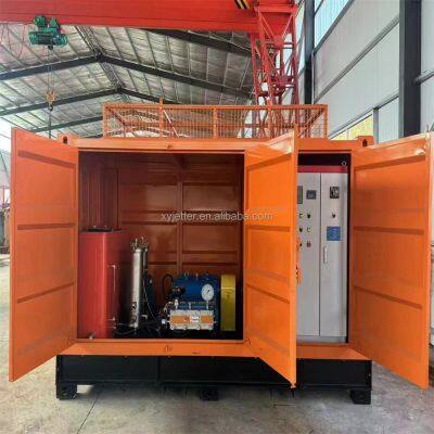 Heat Exchanger Tube Water Jetting Cleaning Machine High Pressure Water Jet Blaster Industry Cleaning Service System