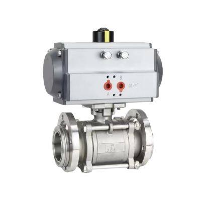 High Quality Pneumatic Flange Ball Valve photo-3