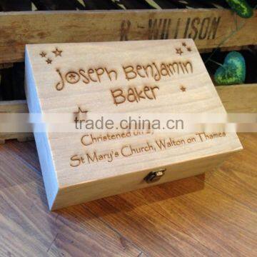 New Product:Personalised Wooden Keepsake Box Jewellery Gift Box Quality Choice