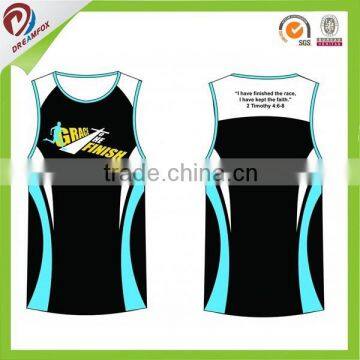 wholesale gym custom singlet running singlet design