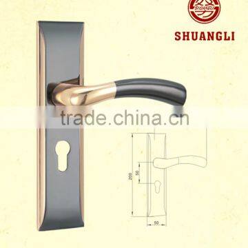 High security standard cheap Aluminum medium door lock and handles for door