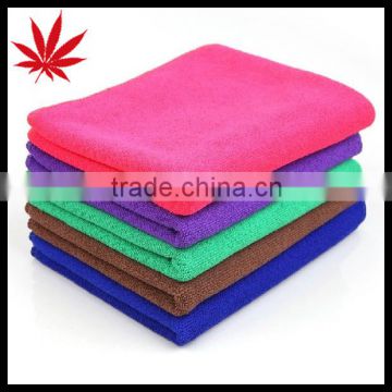 Double sided plush microfiber towel