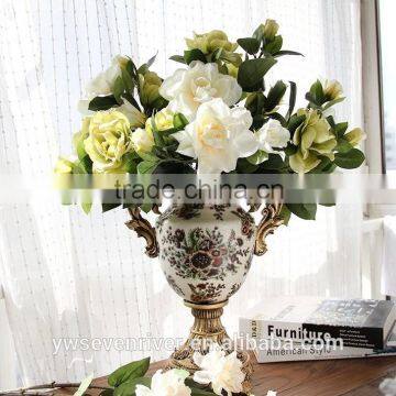 Classical Gardenia Decorative Floral Household Act the Role Ofing is Tasted The Simulation Flower Silk Flowers The Table Flowers photo-6