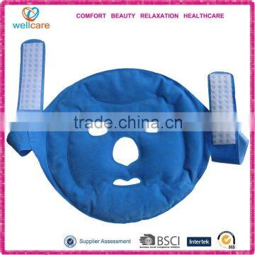 Reusable flocking pvc face mask / hot cold gel face mask