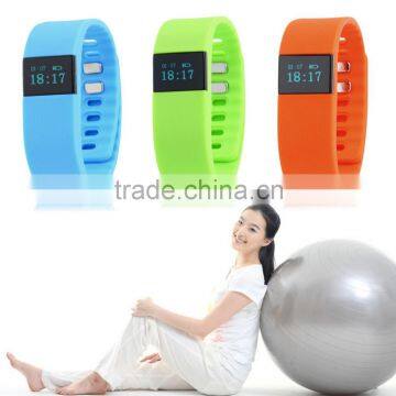 Hot Sale!Tracking/Sleeping/Walking/Alarming Smart Fitness and Sport Bluetooth Bracelet TW64