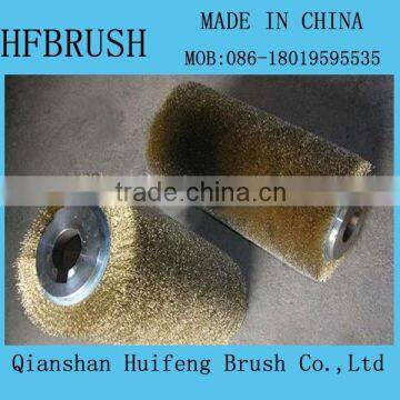 Brass wire brush roller