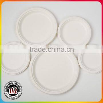 Disposable Bagasse Round Plates