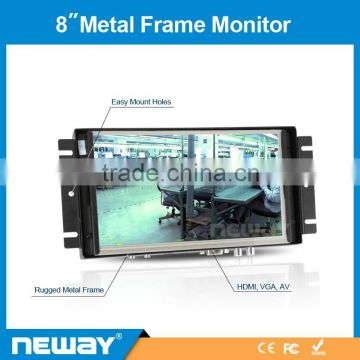 With resistive touch screen 8 inch lcd open frame monitor