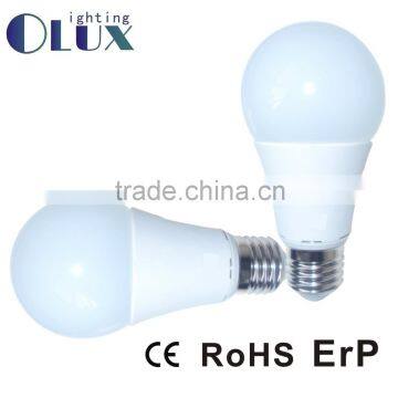 2016 China supplier hot sale led bulb housing thermal plastic CE ROHS ERP 7W E27 LED bulb A60 B60