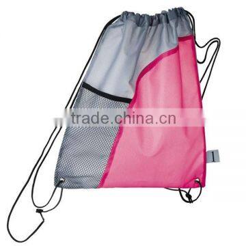 2015 Polyester Promotional Backpack Sports Gym Pack Drawstring Backpack photo-2
