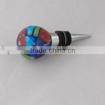 glass wine stopper,wholesale murano glass wine stopper
