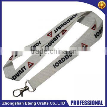 High definition customized two colours logo printed lanyards