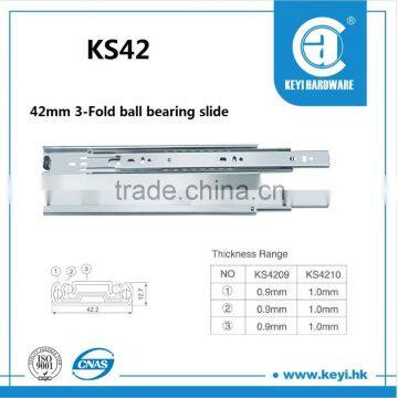 Zinc Finish Triple Premium Telescopic Drawer Sliding Channel photo-4