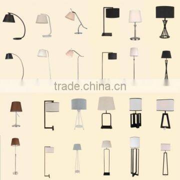 Modern Table Lamp Fabric Shade With Metal Table Lamp Hotel Project Coffee Shop Table Lamp