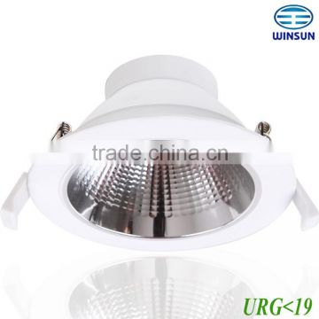 LED COB downlights 8inch 20W 1500LM CRI95/85 glare free UGR<19