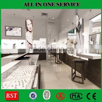 Attractive Luxury Glass Jewelry Display Store Furniture