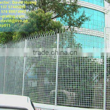 galvanized defense steel grating fence