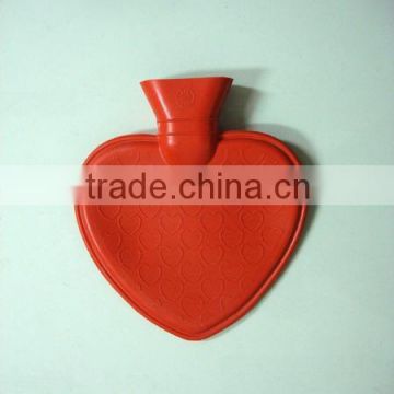 high quality heart shape natural rubber hand foot warmer hot water bottle 800ml                        
                                                Quality Choice