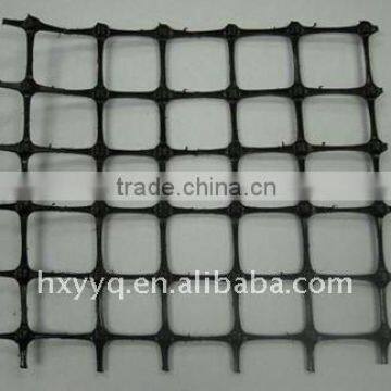 two-directional draw and extend plastic geogrid