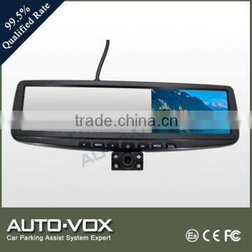 4.3 inch car security mirror car DVR camera system