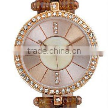 new designed japan movt diamond quartz watch for ladies