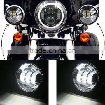 4.5 inch led headlights for motorcycle Harley led fog lamp