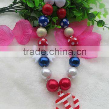 2014 Latest Design Cute Kids Jewelry Chunky Bubblegum Beads necklace For KidsJewelry