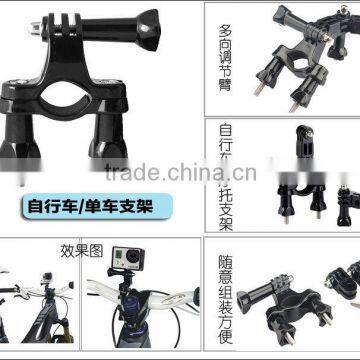 Bicycle Handlebar Seatpost Clamp With Three-way Adjustable Pivot Arm for Gopros Heros 3+/3/2/1/4 Session photo-4