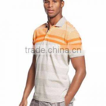 3 color stripe custom polo shirt 100% best quality designs