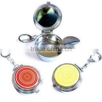 promotional mini portable metal ashtray